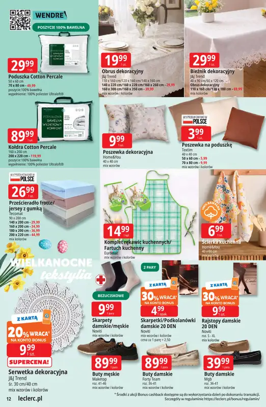 Leclerc - gazetka promocyjna Oferta E.Leclerc | Wielkanocne przygotowania od wtorku 17.03 do niedzieli 29.03 - strona 12