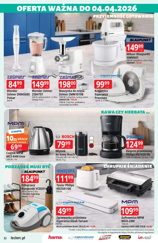 Leclerc - gazetka promocyjna Oferta E.Leclerc | Wielkanocne przygotowania od wtorku 17.03 do niedzieli 29.03 - strona 22