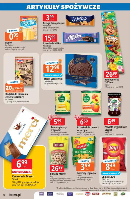 Leclerc - gazetka promocyjna Oferta E.Leclerc | Wielkanocne przygotowania od wtorku 17.03 do niedzieli 29.03 - strona 32
