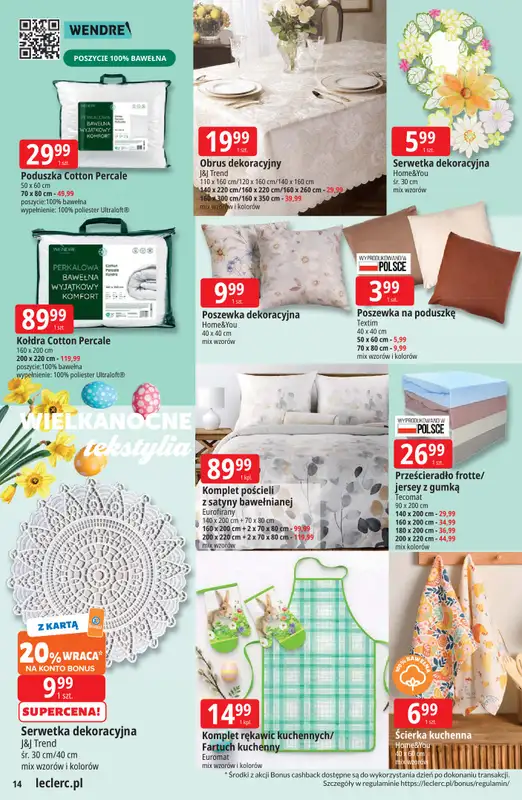 Leclerc - gazetka promocyjna Oferta E.Leclerc | Wielkanocne przygotowania od wtorku 17.03 do niedzieli 29.03 - strona 14