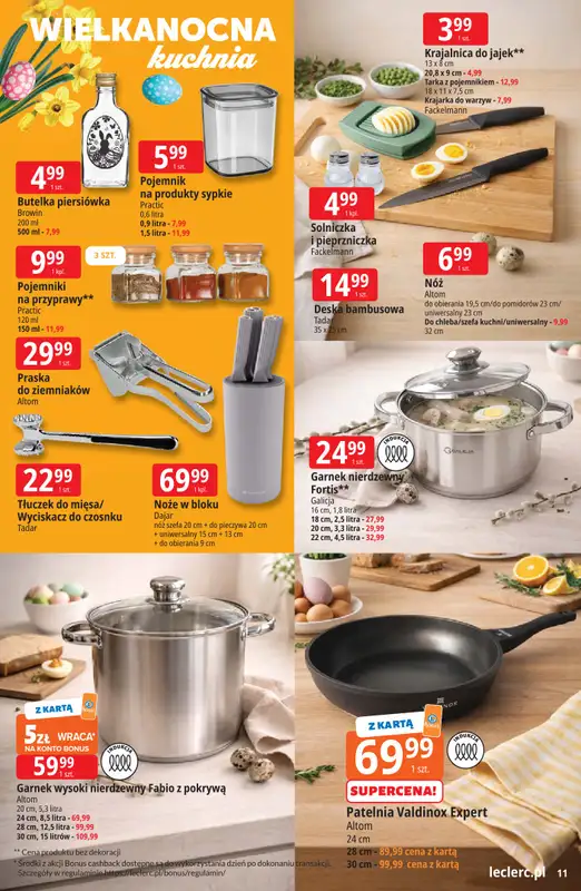 Leclerc - gazetka promocyjna Oferta E.Leclerc | Wielkanocne przygotowania od wtorku 17.03 do niedzieli 29.03 - strona 11