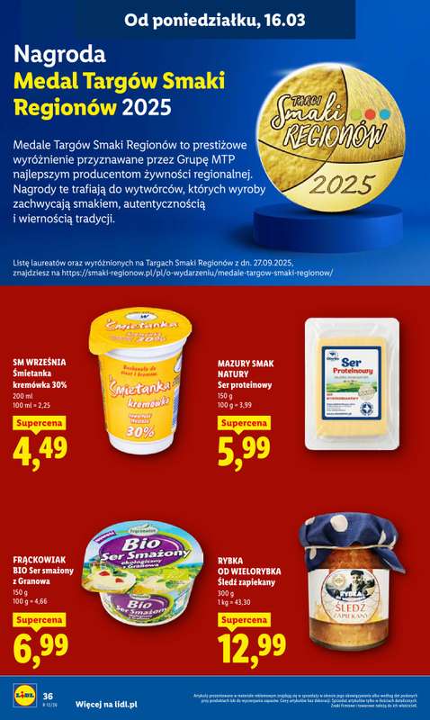 Lidl - gazetka promocyjna Oferta od poniedziałku od poniedziałku 16.03 do środy 18.03 - strona 38