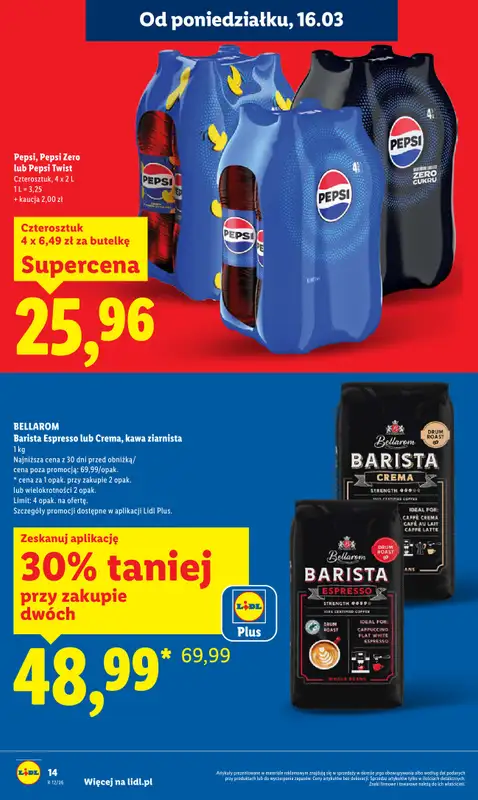 Lidl - gazetka promocyjna Oferta od poniedziałku od poniedziałku 16.03 do środy 18.03 - strona 14