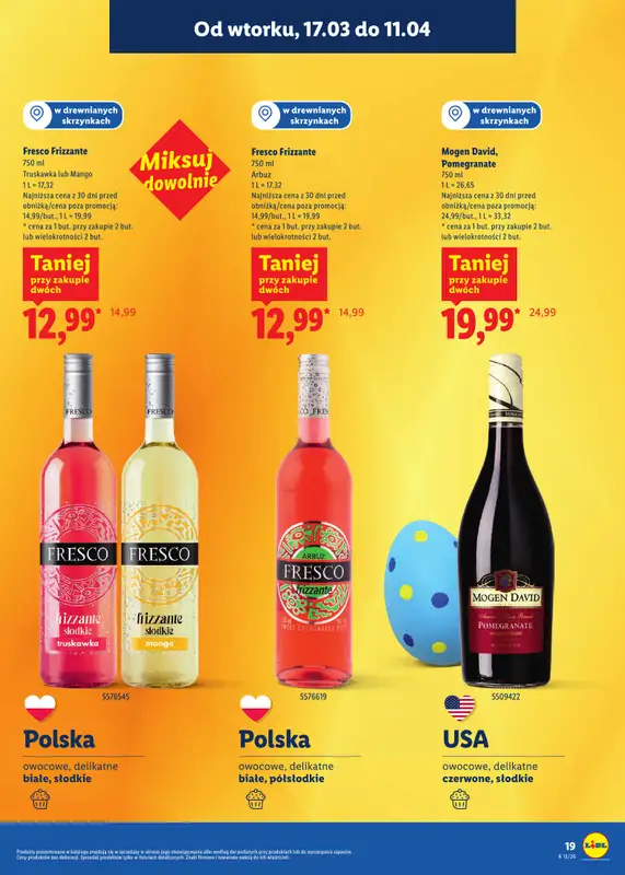 Lidl - gazetka promocyjna Katalog alkoholi mocnych i win od wtorku 17.03 do soboty 11.04 - strona 19