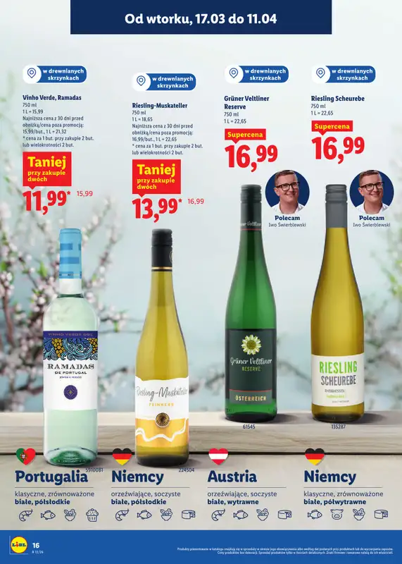 Lidl - gazetka promocyjna Katalog alkoholi mocnych i win od wtorku 17.03 do soboty 11.04 - strona 16