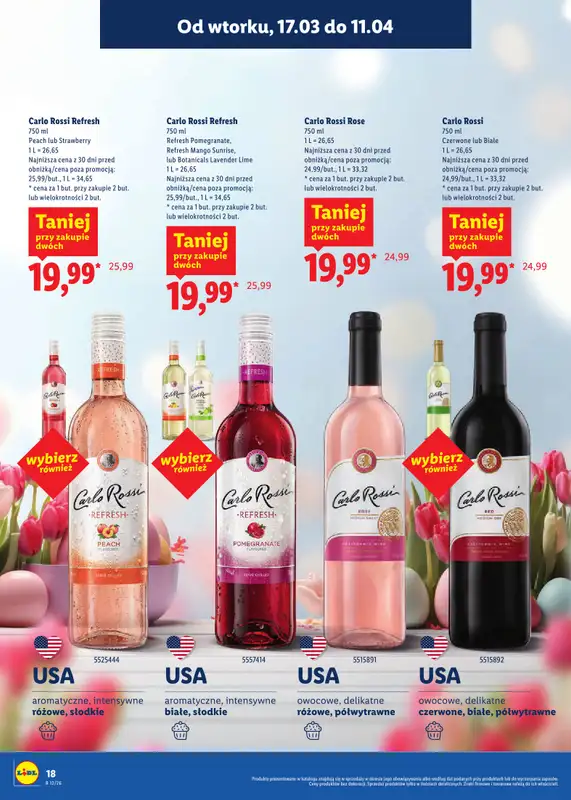 Lidl - gazetka promocyjna Katalog alkoholi mocnych i win od wtorku 17.03 do soboty 11.04 - strona 18
