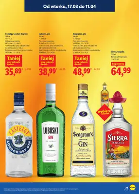 Lidl - gazetka promocyjna Katalog alkoholi mocnych i win od wtorku 17.03 do soboty 11.04 - strona 39