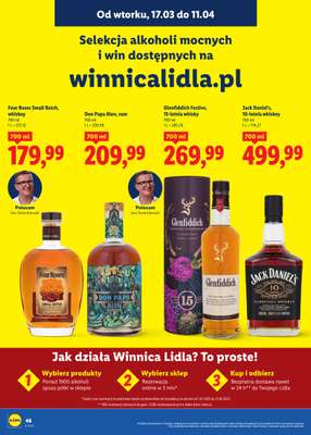 Lidl - gazetka promocyjna Katalog alkoholi mocnych i win od wtorku 17.03 do soboty 11.04 - strona 48