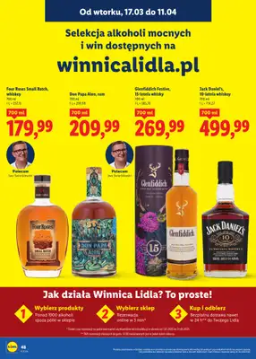 Lidl - gazetka promocyjna Katalog alkoholi mocnych i win od wtorku 17.03 do soboty 11.04 - strona 48