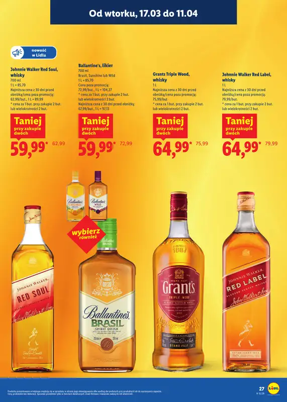 Lidl - gazetka promocyjna Katalog alkoholi mocnych i win od wtorku 17.03 do soboty 11.04 - strona 27