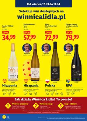 Lidl - gazetka promocyjna Katalog alkoholi mocnych i win od wtorku 17.03 do soboty 11.04 - strona 46