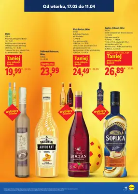 Lidl - gazetka promocyjna Katalog alkoholi mocnych i win od wtorku 17.03 do soboty 11.04 - strona 45