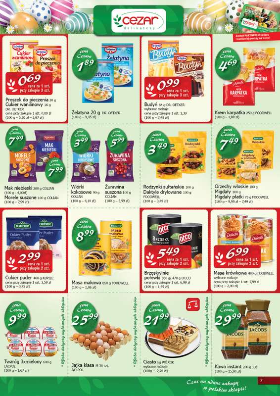 CEZAR Delikatesy - gazetka promocyjna Gazetka od czwartku 19.03 do soboty 04.04 - strona 7