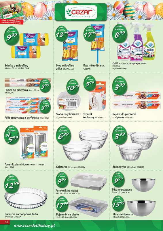 CEZAR Delikatesy - gazetka promocyjna Gazetka od czwartku 19.03 do soboty 04.04 - strona 10