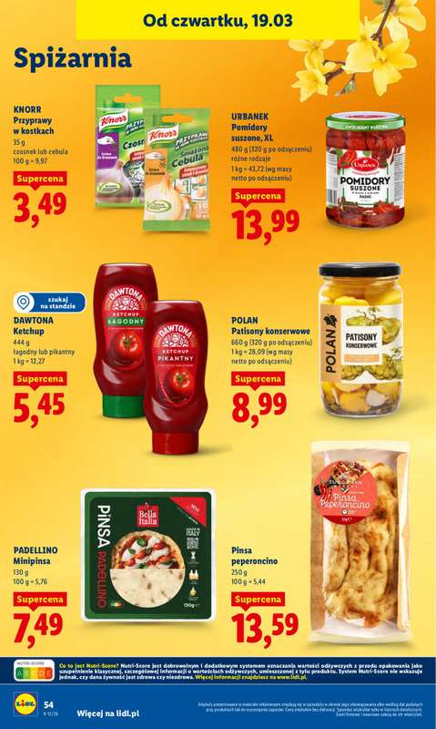 Lidl - gazetka promocyjna Oferta od czwartku od czwartku 19.03 do soboty 21.03 - strona 54