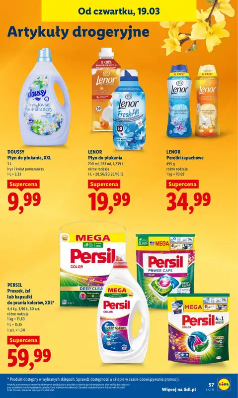 Lidl - gazetka promocyjna Oferta od czwartku od czwartku 19.03 do soboty 21.03 - strona 57