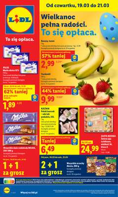 Lidl - gazetka promocyjna Oferta od czwartku od czwartku 19.03 do soboty 21.03