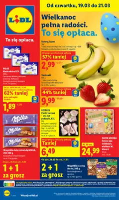 Lidl - gazetka promocyjna Oferta od czwartku od czwartku 19.03 do soboty 21.03