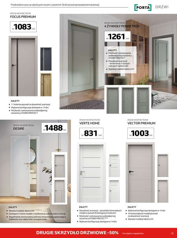 Komfort - gazetka promocyjna Gazetka od środy 18.03 do wtorku 21.04 - strona 21