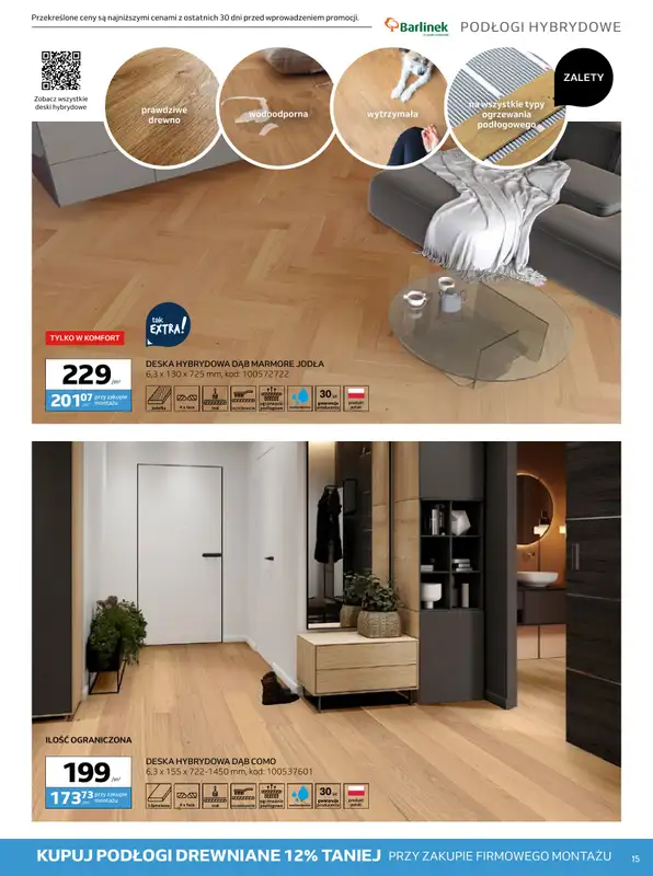 Komfort - gazetka promocyjna Gazetka od środy 18.03 do wtorku 21.04 - strona 15