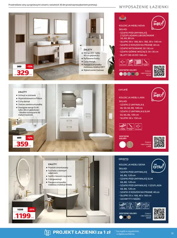 Komfort - gazetka promocyjna Gazetka od środy 18.03 do wtorku 21.04 - strona 31