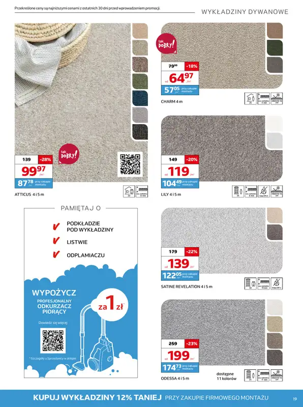 Komfort - gazetka promocyjna Gazetka od środy 18.03 do wtorku 21.04 - strona 19