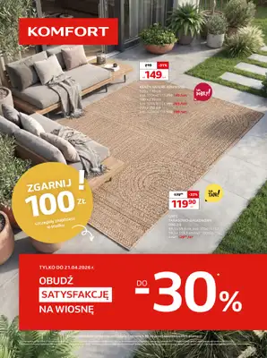 Komfort - gazetka promocyjna Gazetka od środy 18.03 do wtorku 21.04