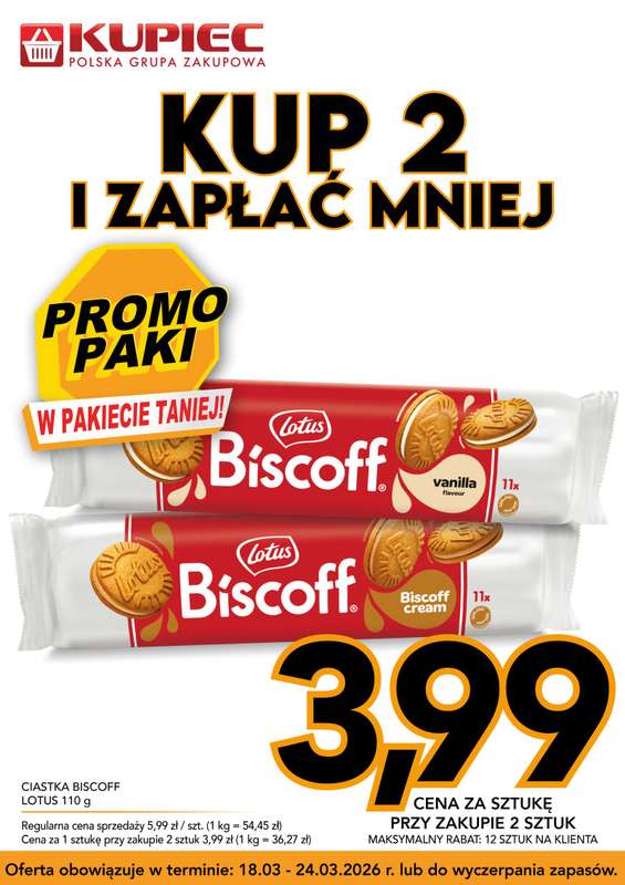 Kupiec - gazetka promocyjna Promopaki od środy 18.03 do wtorku 24.03 - strona 8