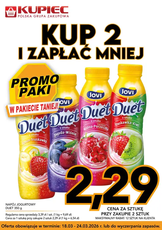 Kupiec - gazetka promocyjna Promopaki od środy 18.03 do wtorku 24.03 - strona 4