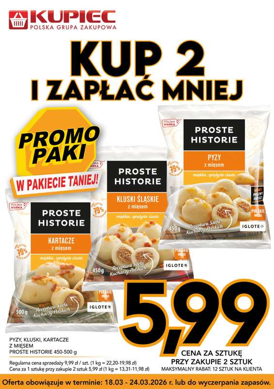 Kupiec - gazetka promocyjna Promopaki od środy 18.03 do wtorku 24.03 - strona 10