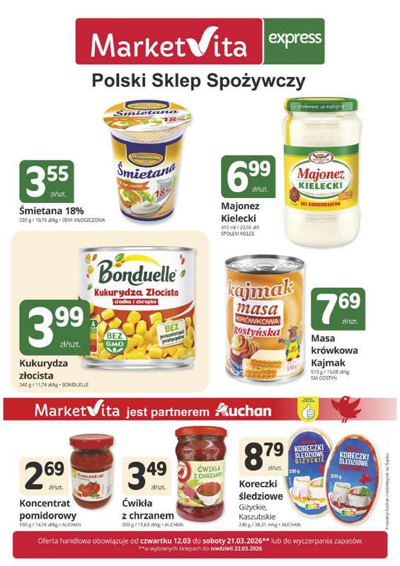 Marketvita - gazetka promocyjna Plakat promocyjny Express  do soboty 21.03