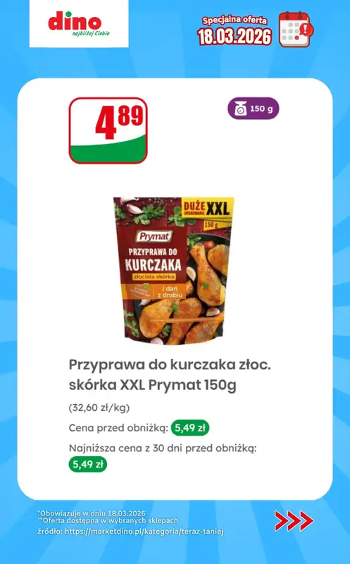 Dino - gazetka promocyjna Specjalna oferta na 18.03.2026 - promocje spoza gazetki od środy 18.03 do środy 18.03 - strona 4