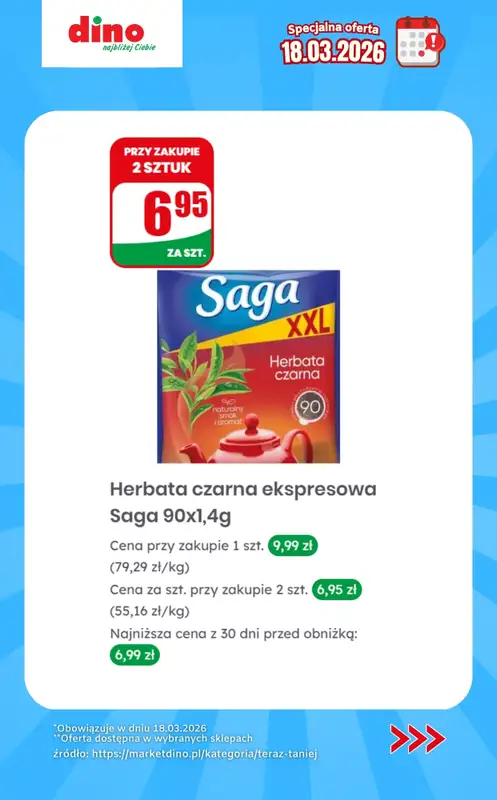 Dino - gazetka promocyjna Specjalna oferta na 18.03.2026 - promocje spoza gazetki od środy 18.03 do środy 18.03 - strona 9