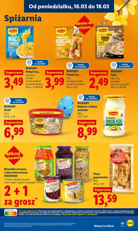 Lidl - gazetka promocyjna Oferta od poniedziałku od poniedziałku 16.03 do środy 18.03 - strona 69