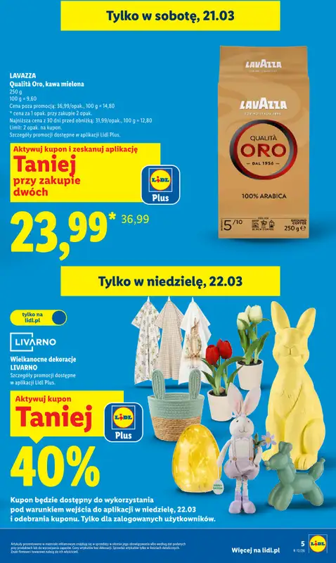 Lidl - gazetka promocyjna Oferta od czwartku od czwartku 19.03 do soboty 21.03 - strona 5