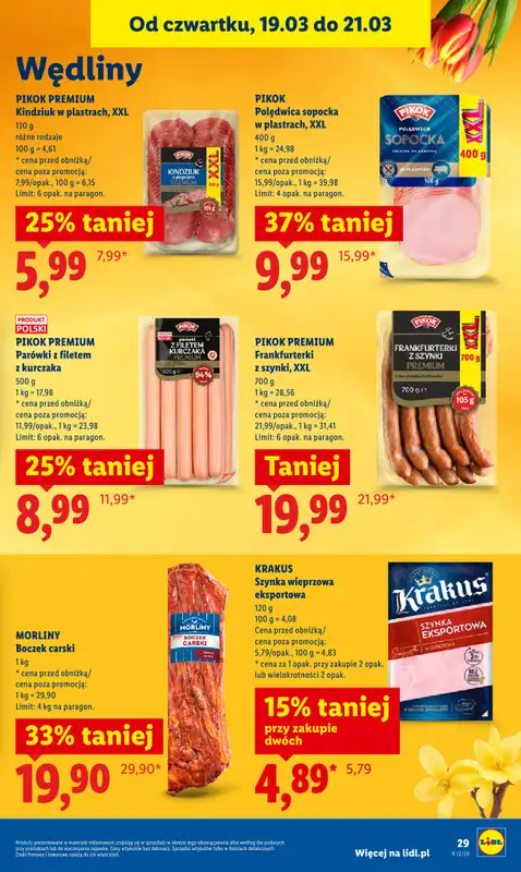Lidl - gazetka promocyjna Oferta od czwartku od czwartku 19.03 do soboty 21.03 - strona 29