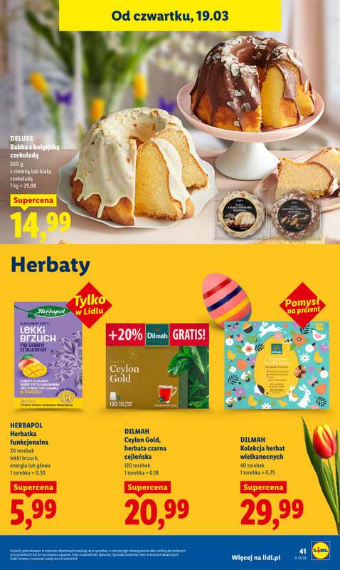 Lidl - gazetka promocyjna Oferta od czwartku od czwartku 19.03 do soboty 21.03 - strona 41