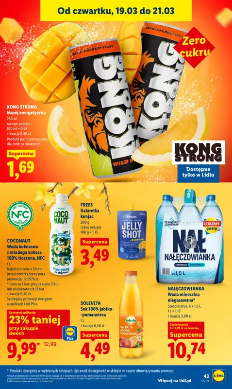 Lidl - gazetka promocyjna Oferta od czwartku od czwartku 19.03 do soboty 21.03 - strona 43