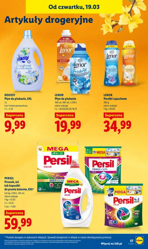 Lidl - gazetka promocyjna Oferta od czwartku od czwartku 19.03 do soboty 21.03 - strona 57