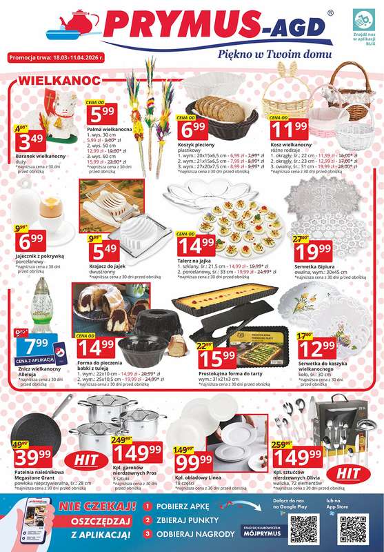 Prymus AGD - gazetka promocyjna Gazetka od środy 18.03 do soboty 11.04
