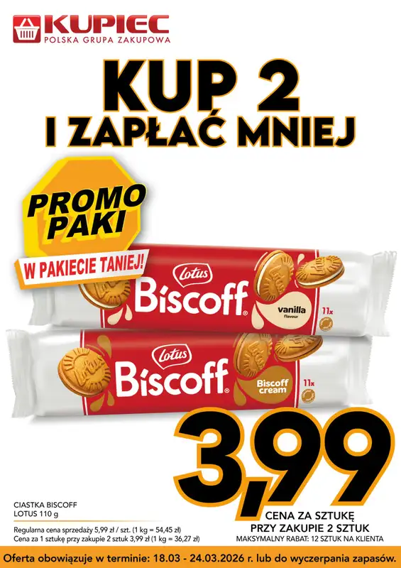 Kupiec - gazetka promocyjna Promopaki od środy 18.03 do wtorku 24.03 - strona 3