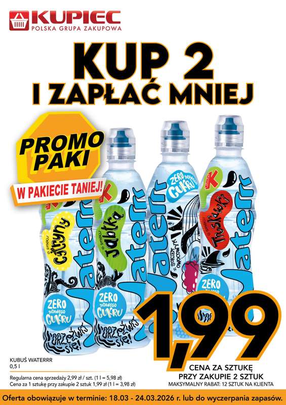 Kupiec - gazetka promocyjna Promopaki od środy 18.03 do wtorku 24.03 - strona 4