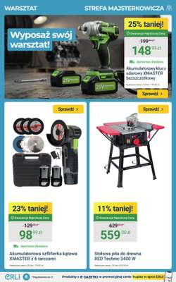 Akumulatorowa szlifierka kątowa XMASTER z 6 tarczami