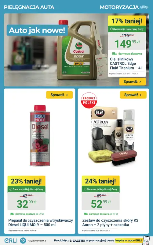 ERLI - gazetka promocyjna Urządzaj dom, doposaż warsztat – sprawdź okazje! od środy 18.03 do niedzieli 22.03 - strona 10