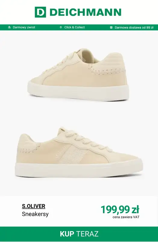 Deichmann - gazetka promocyjna Tenisówki damskie od środy 18.03  - strona 4