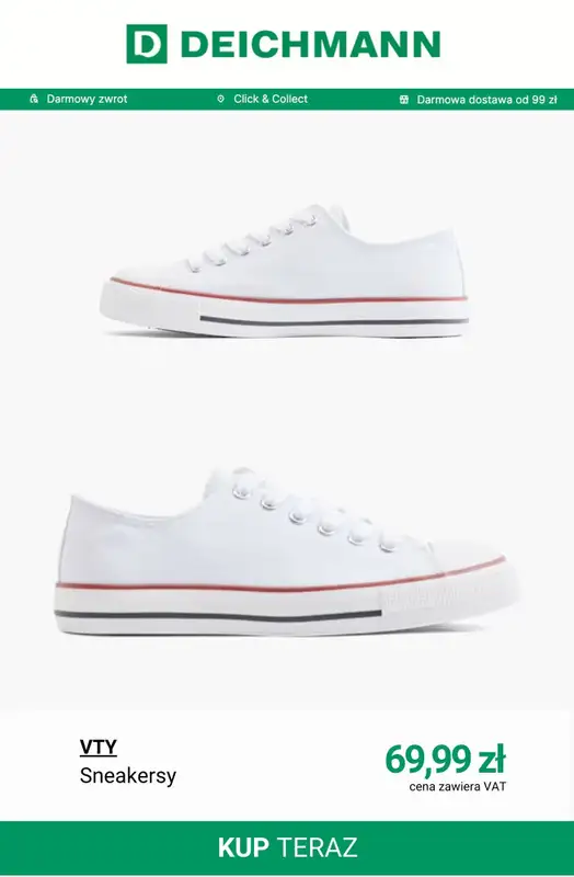 Deichmann - gazetka promocyjna Tenisówki damskie od środy 18.03  - strona 5