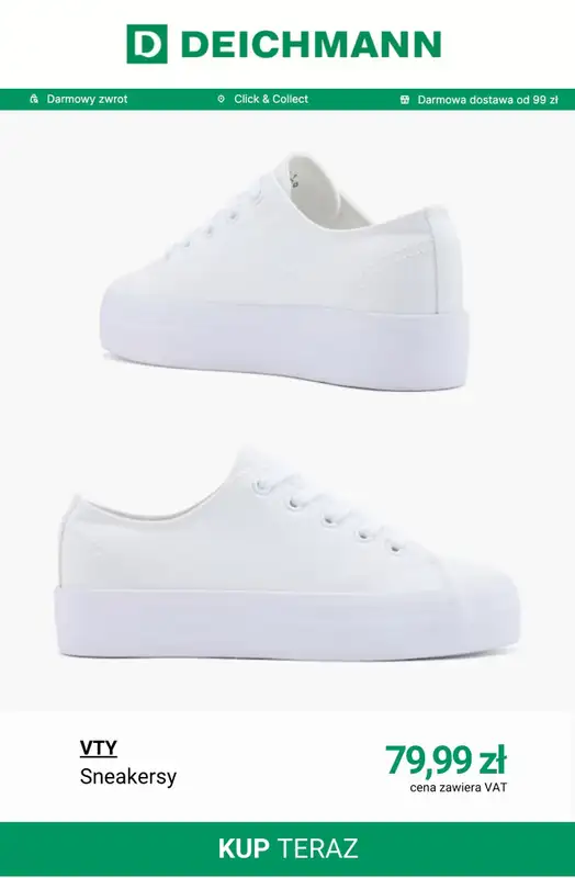 Deichmann - gazetka promocyjna Tenisówki damskie od środy 18.03  - strona 8