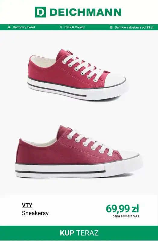 Deichmann - gazetka promocyjna Tenisówki damskie od środy 18.03  - strona 3