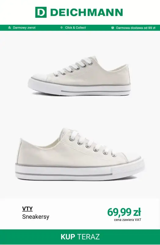 Deichmann - gazetka promocyjna Tenisówki damskie od środy 18.03  - strona 2