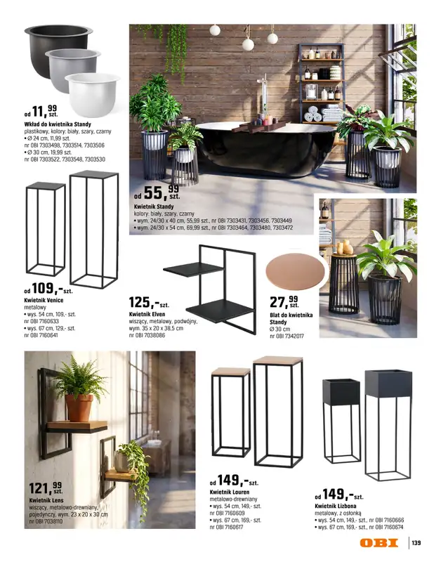 OBI - gazetka promocyjna Katalog Ogród od środy 18.03 do niedzieli 31.05 - strona 139
